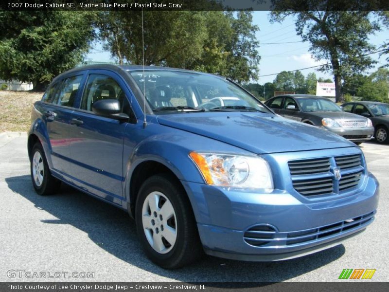 Marine Blue Pearl / Pastel Slate Gray 2007 Dodge Caliber SE