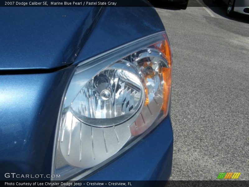 Marine Blue Pearl / Pastel Slate Gray 2007 Dodge Caliber SE