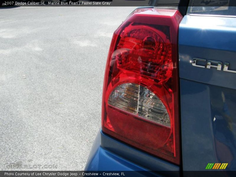 Marine Blue Pearl / Pastel Slate Gray 2007 Dodge Caliber SE