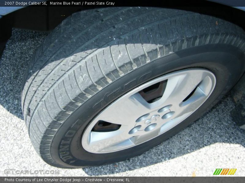 Marine Blue Pearl / Pastel Slate Gray 2007 Dodge Caliber SE