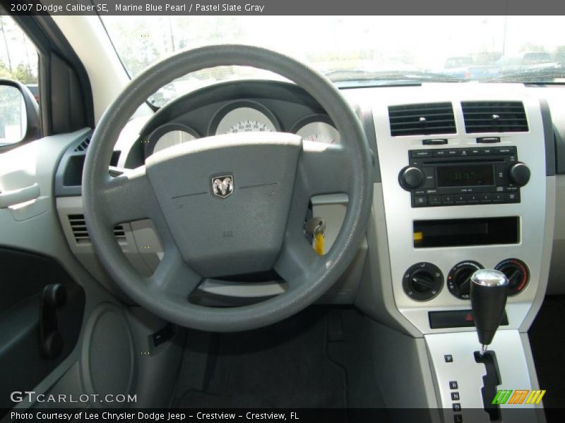 Marine Blue Pearl / Pastel Slate Gray 2007 Dodge Caliber SE