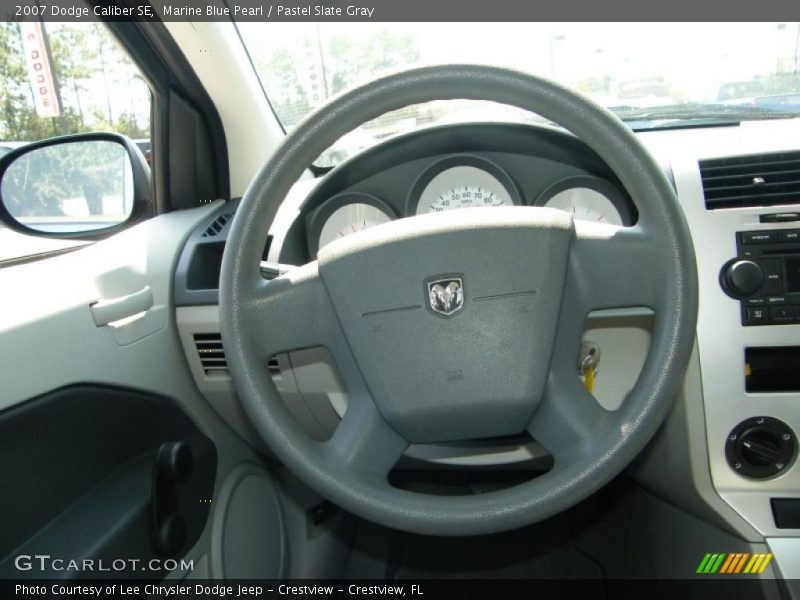 Marine Blue Pearl / Pastel Slate Gray 2007 Dodge Caliber SE