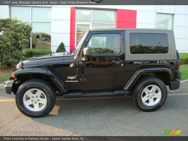 Black / Dark Khaki/Medium Khaki 2007 Jeep Wrangler Sahara 4x4