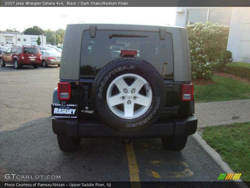 Black / Dark Khaki/Medium Khaki 2007 Jeep Wrangler Sahara 4x4