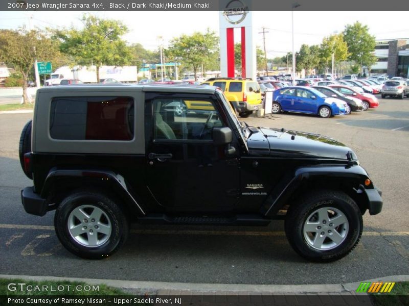 Black / Dark Khaki/Medium Khaki 2007 Jeep Wrangler Sahara 4x4