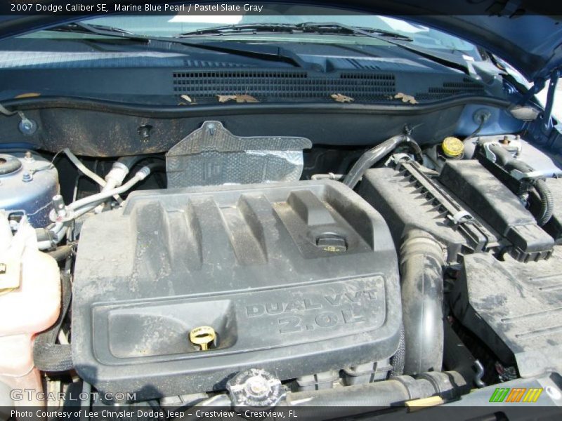 Marine Blue Pearl / Pastel Slate Gray 2007 Dodge Caliber SE