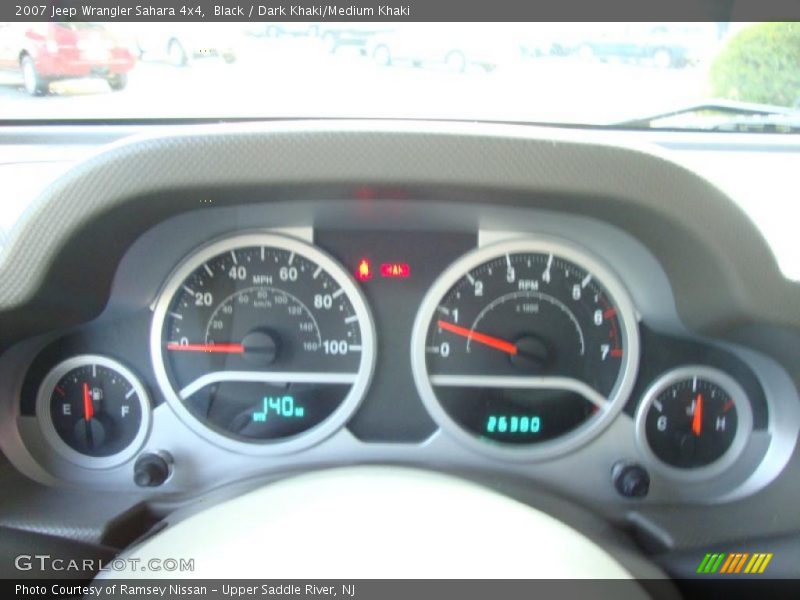 Black / Dark Khaki/Medium Khaki 2007 Jeep Wrangler Sahara 4x4