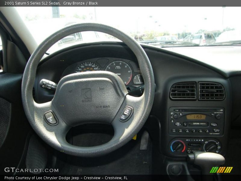 Gray Bronze / Black 2001 Saturn S Series SL2 Sedan