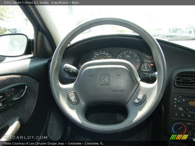 Gray Bronze / Black 2001 Saturn S Series SL2 Sedan