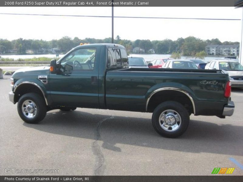Forest Green Metallic / Camel 2008 Ford F250 Super Duty XLT Regular Cab 4x4