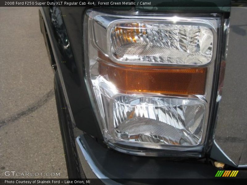 Forest Green Metallic / Camel 2008 Ford F250 Super Duty XLT Regular Cab 4x4