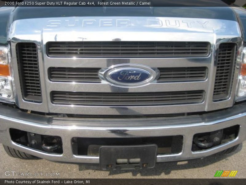 Forest Green Metallic / Camel 2008 Ford F250 Super Duty XLT Regular Cab 4x4