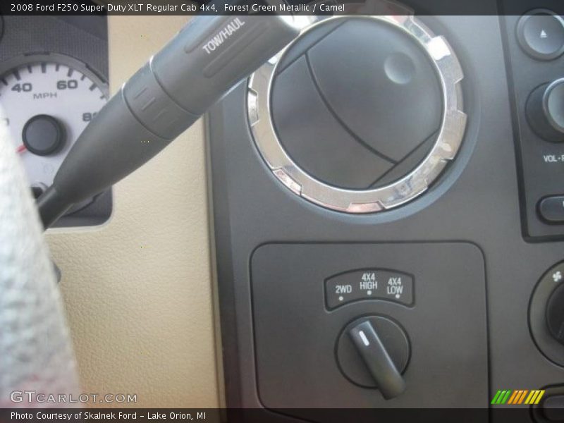 Forest Green Metallic / Camel 2008 Ford F250 Super Duty XLT Regular Cab 4x4