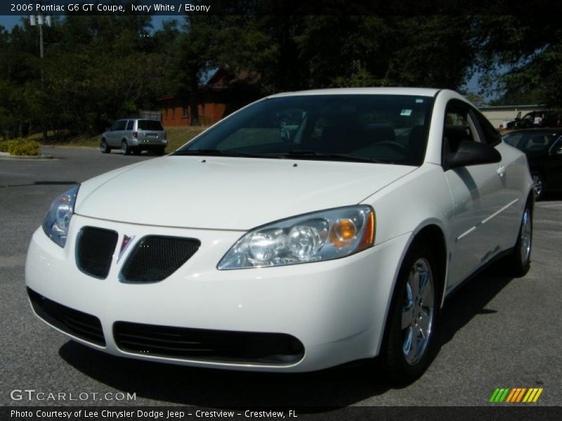 Ivory White / Ebony 2006 Pontiac G6 GT Coupe