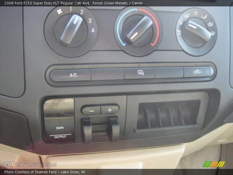 Forest Green Metallic / Camel 2008 Ford F250 Super Duty XLT Regular Cab 4x4