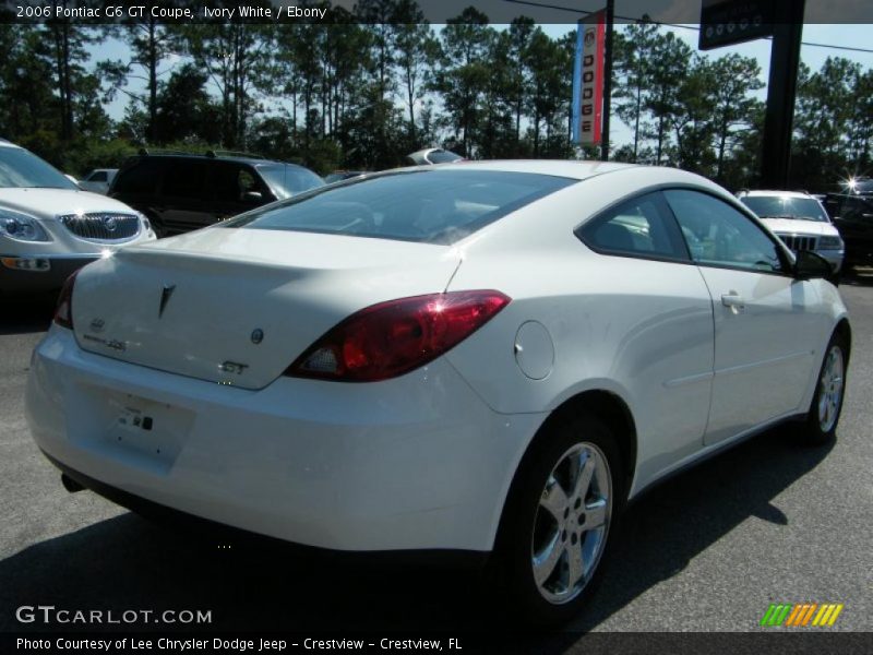 Ivory White / Ebony 2006 Pontiac G6 GT Coupe