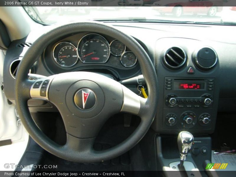 Ivory White / Ebony 2006 Pontiac G6 GT Coupe