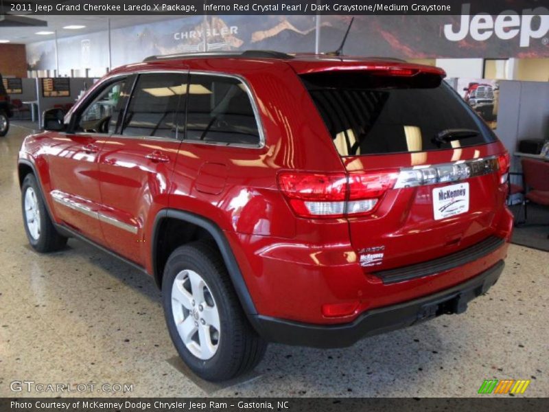 Inferno Red Crystal Pearl / Dark Graystone/Medium Graystone 2011 Jeep Grand Cherokee Laredo X Package