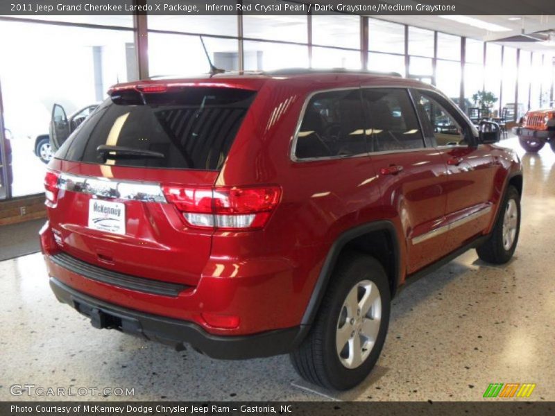 Inferno Red Crystal Pearl / Dark Graystone/Medium Graystone 2011 Jeep Grand Cherokee Laredo X Package