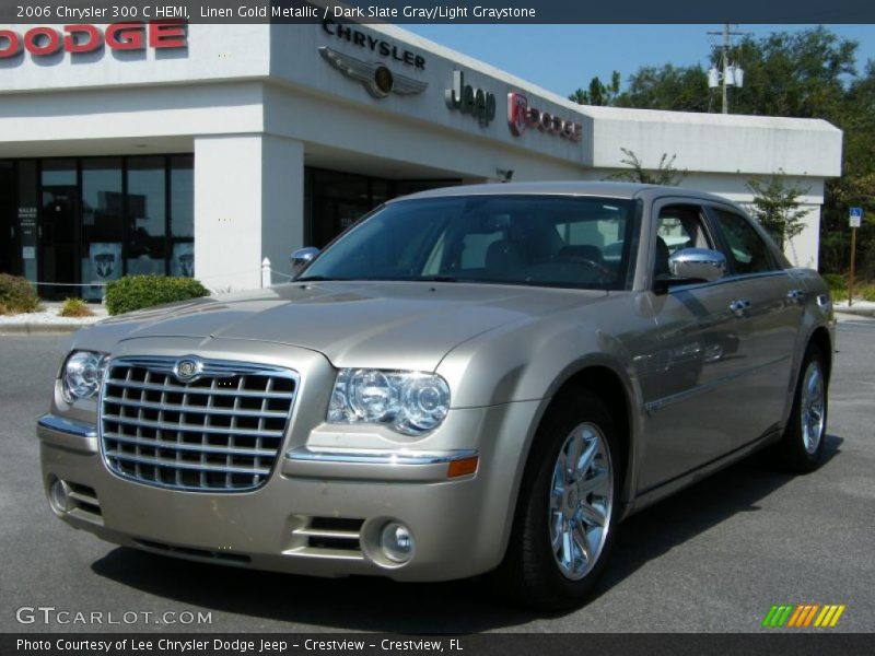 Linen Gold Metallic / Dark Slate Gray/Light Graystone 2006 Chrysler 300 C HEMI