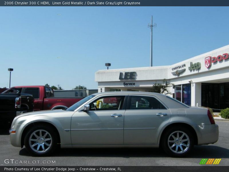 Linen Gold Metallic / Dark Slate Gray/Light Graystone 2006 Chrysler 300 C HEMI