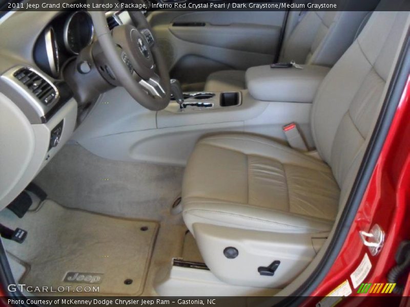 Inferno Red Crystal Pearl / Dark Graystone/Medium Graystone 2011 Jeep Grand Cherokee Laredo X Package