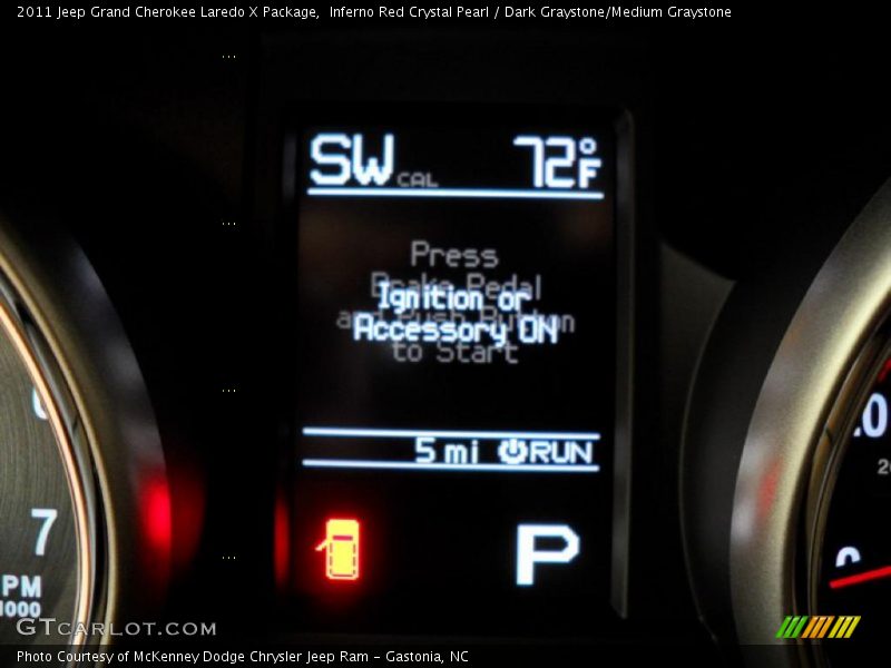 Inferno Red Crystal Pearl / Dark Graystone/Medium Graystone 2011 Jeep Grand Cherokee Laredo X Package