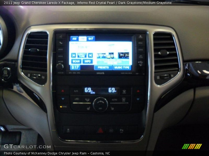 Inferno Red Crystal Pearl / Dark Graystone/Medium Graystone 2011 Jeep Grand Cherokee Laredo X Package