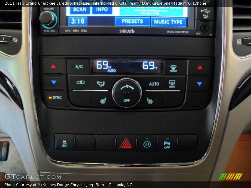 Inferno Red Crystal Pearl / Dark Graystone/Medium Graystone 2011 Jeep Grand Cherokee Laredo X Package