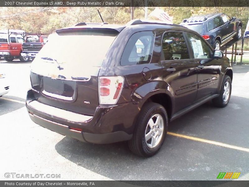 Deep Ruby Metallic / Dark Gray 2007 Chevrolet Equinox LS AWD