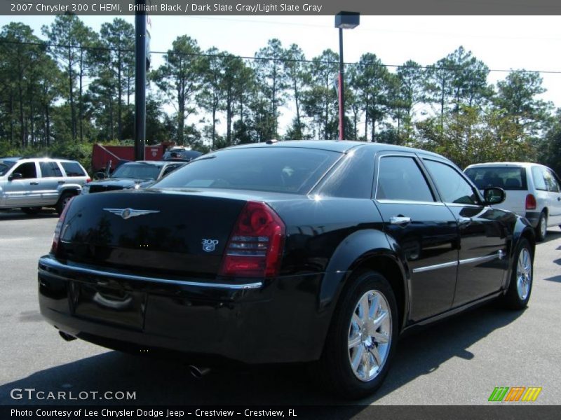 Brilliant Black / Dark Slate Gray/Light Slate Gray 2007 Chrysler 300 C HEMI