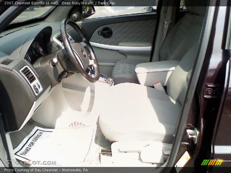 Deep Ruby Metallic / Dark Gray 2007 Chevrolet Equinox LS AWD