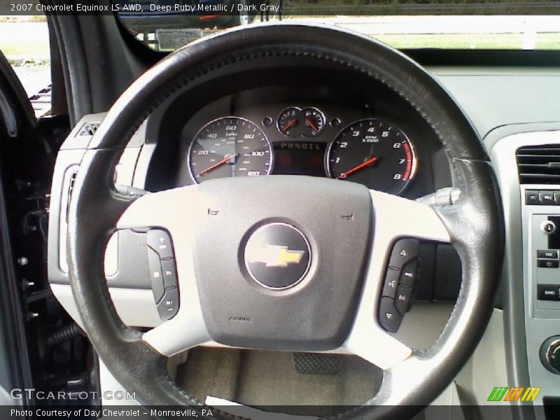 Deep Ruby Metallic / Dark Gray 2007 Chevrolet Equinox LS AWD