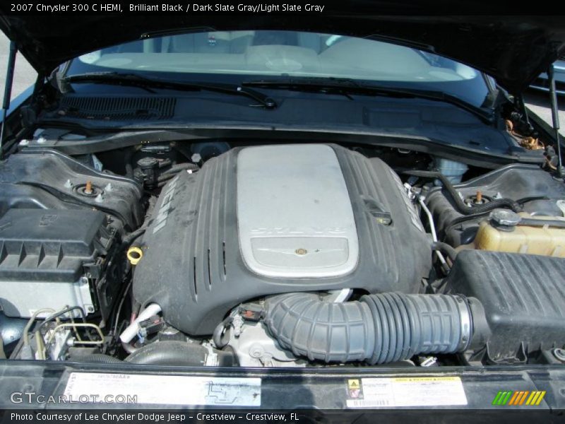 Brilliant Black / Dark Slate Gray/Light Slate Gray 2007 Chrysler 300 C HEMI