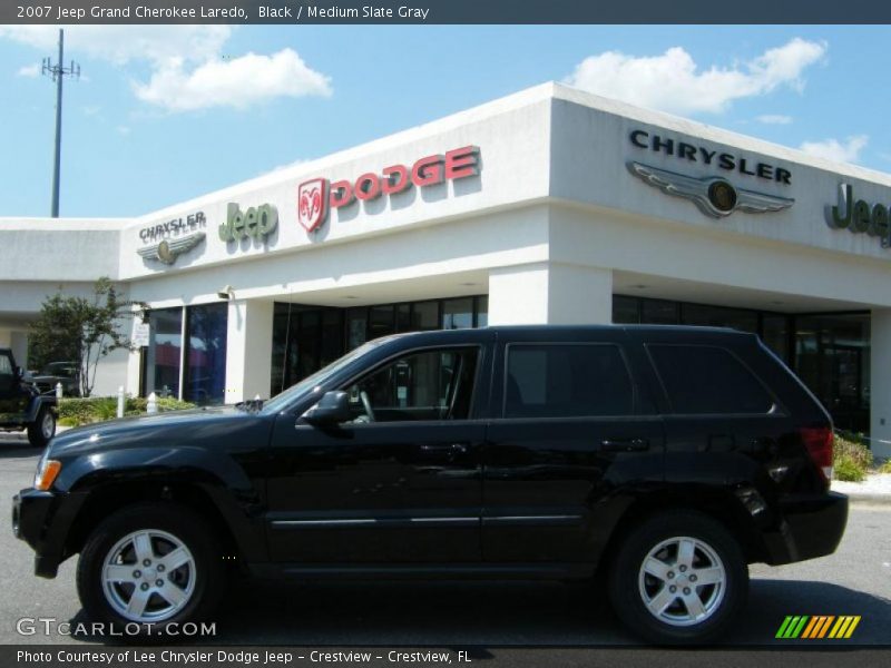Black / Medium Slate Gray 2007 Jeep Grand Cherokee Laredo