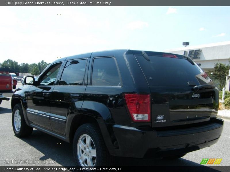 Black / Medium Slate Gray 2007 Jeep Grand Cherokee Laredo
