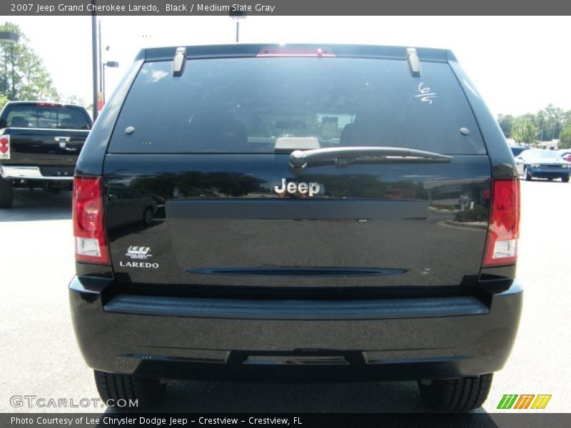 Black / Medium Slate Gray 2007 Jeep Grand Cherokee Laredo