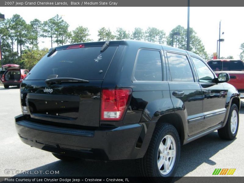 Black / Medium Slate Gray 2007 Jeep Grand Cherokee Laredo