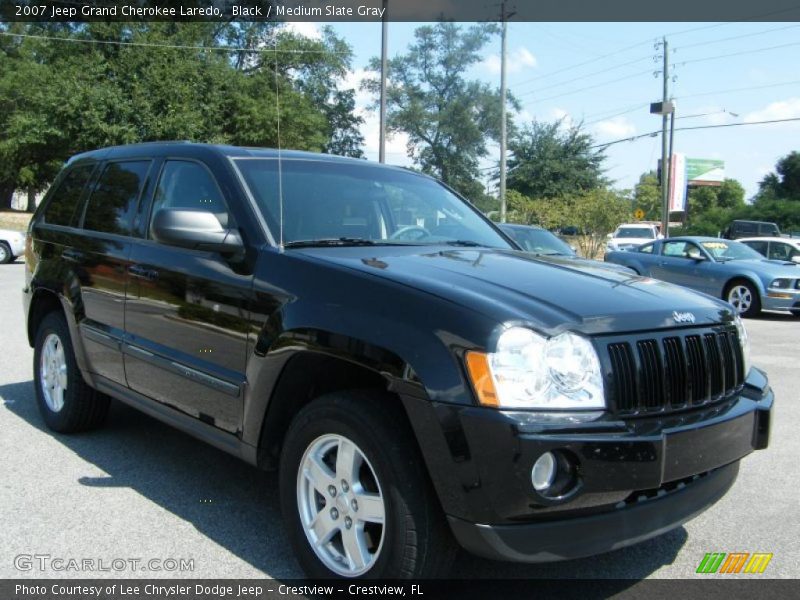 Black / Medium Slate Gray 2007 Jeep Grand Cherokee Laredo