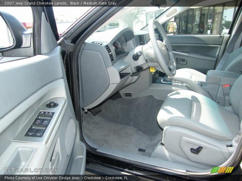 Black / Medium Slate Gray 2007 Jeep Grand Cherokee Laredo