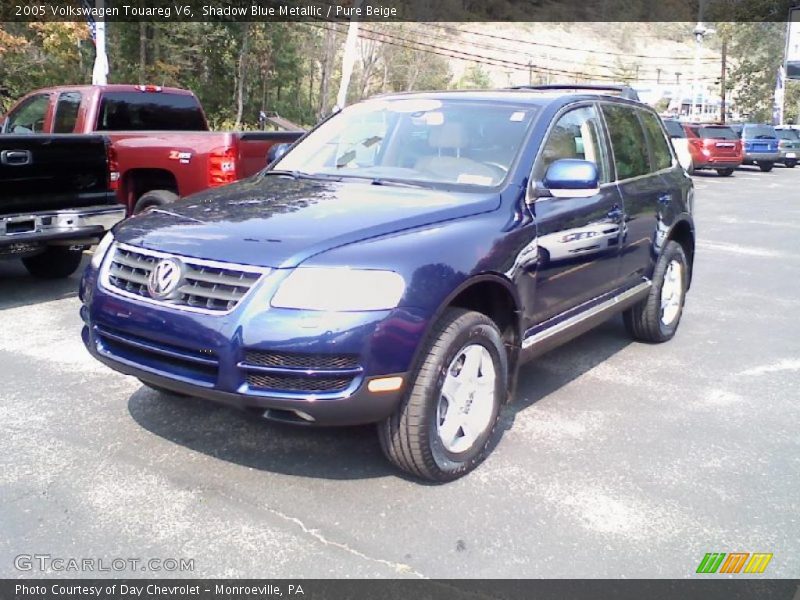 Shadow Blue Metallic / Pure Beige 2005 Volkswagen Touareg V6