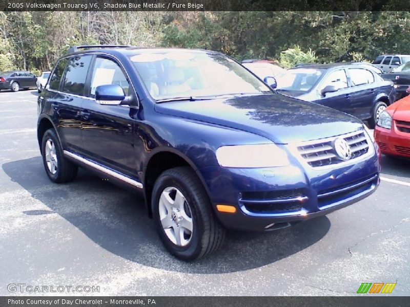 Shadow Blue Metallic / Pure Beige 2005 Volkswagen Touareg V6