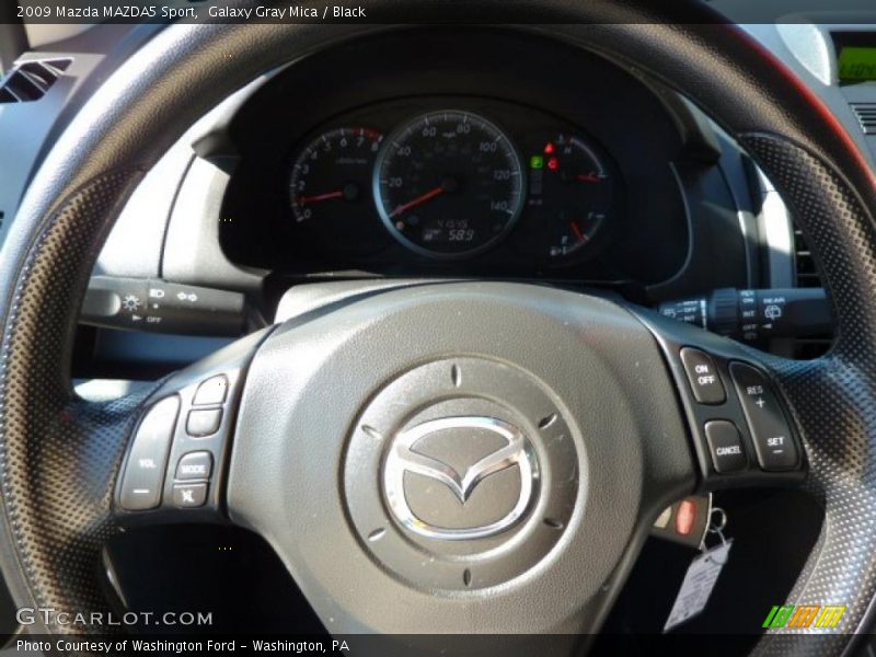Galaxy Gray Mica / Black 2009 Mazda MAZDA5 Sport