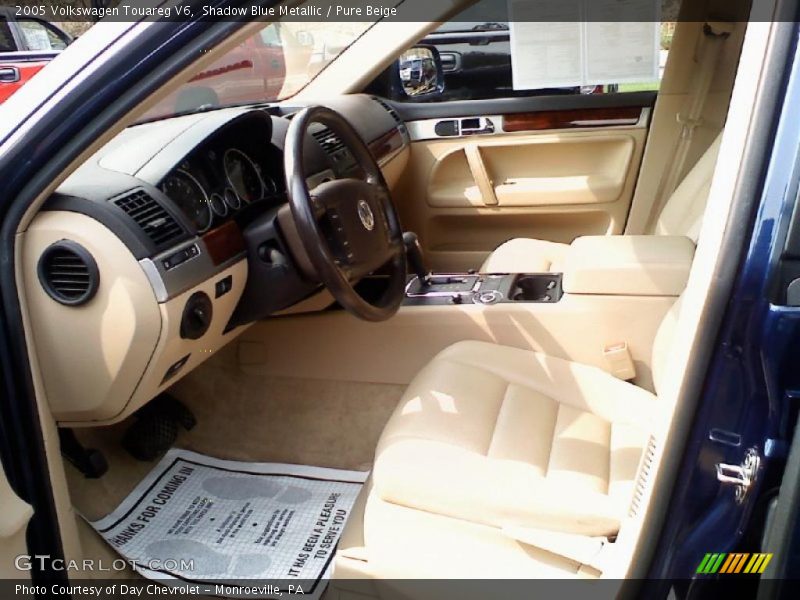 Shadow Blue Metallic / Pure Beige 2005 Volkswagen Touareg V6