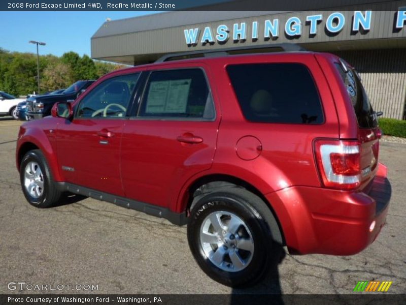 Redfire Metallic / Stone 2008 Ford Escape Limited 4WD