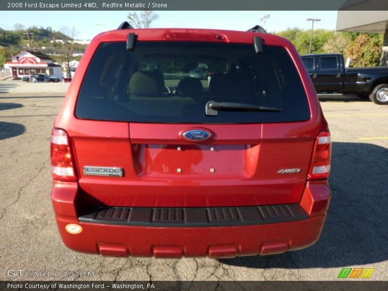 Redfire Metallic / Stone 2008 Ford Escape Limited 4WD