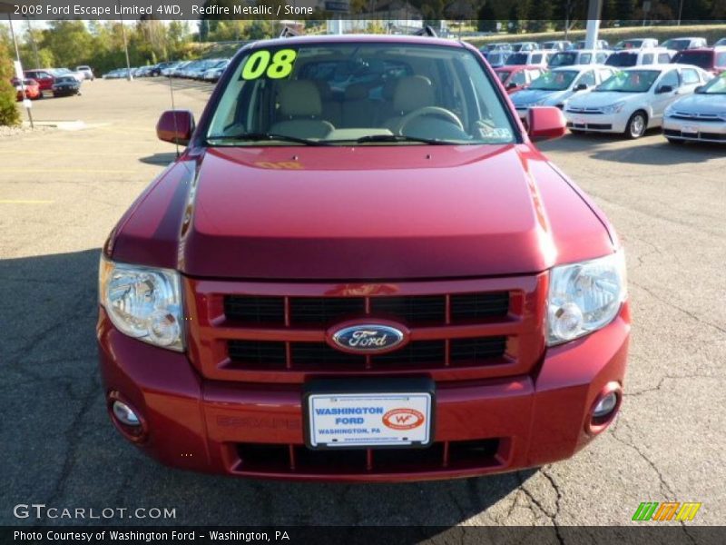 Redfire Metallic / Stone 2008 Ford Escape Limited 4WD