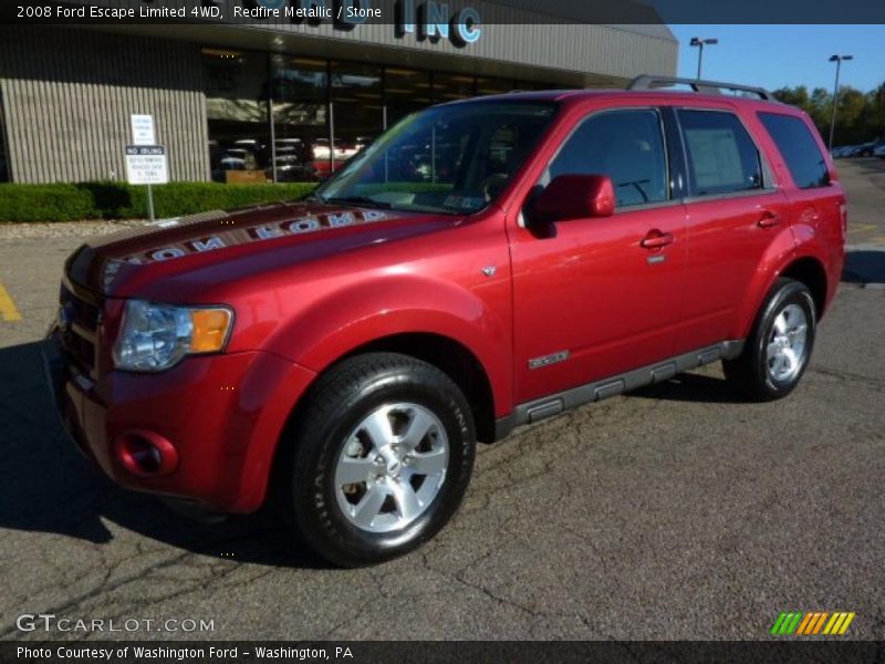 Redfire Metallic / Stone 2008 Ford Escape Limited 4WD