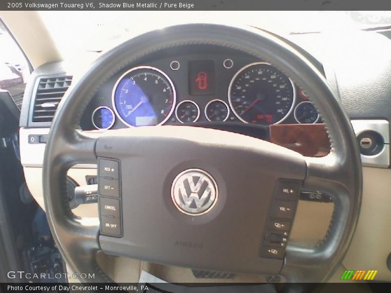 Shadow Blue Metallic / Pure Beige 2005 Volkswagen Touareg V6