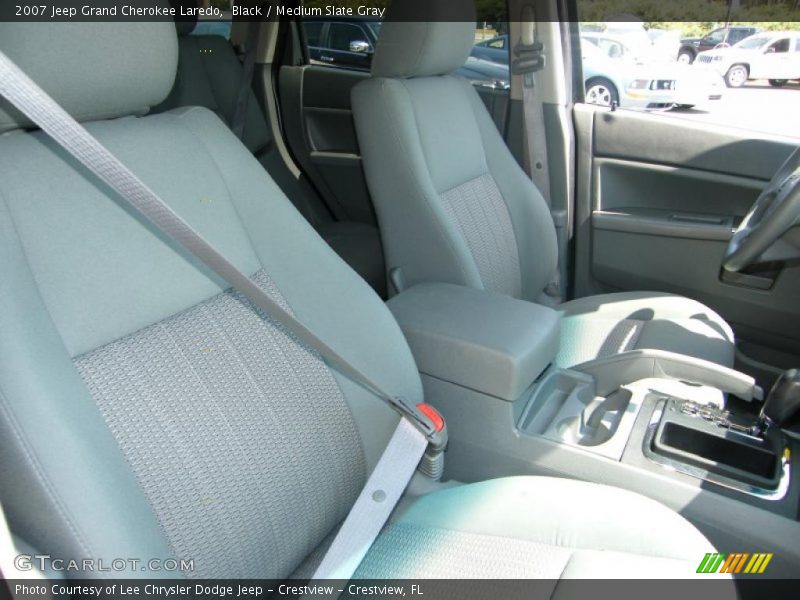 Black / Medium Slate Gray 2007 Jeep Grand Cherokee Laredo